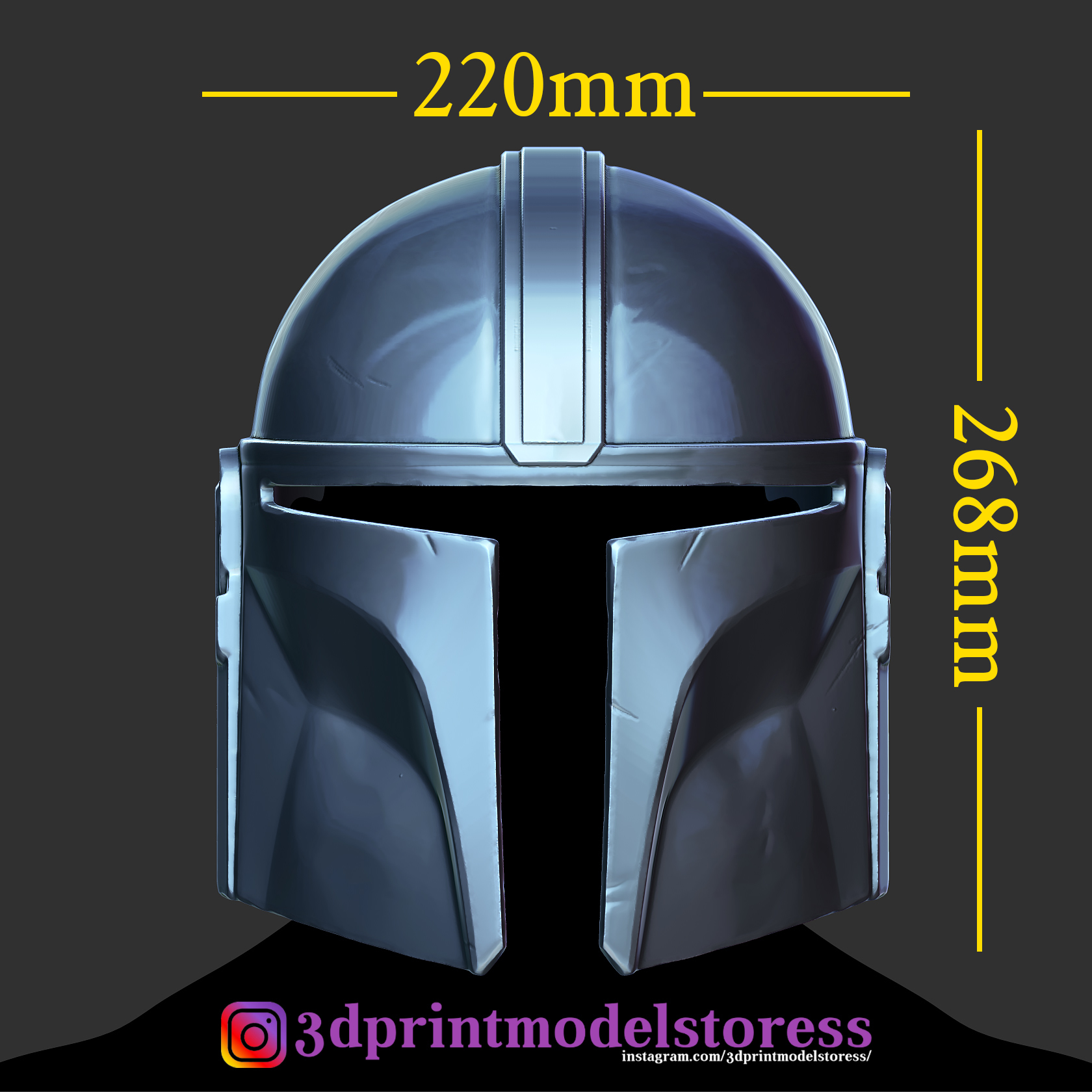 🪖 The Mandalorian Helmet - Star Wars - 3D Printing Model・ 3D